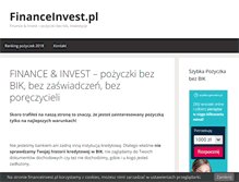 Tablet Screenshot of financeinvest.pl